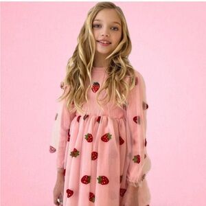 Lola + The Boys Strawberry Tulle Dress